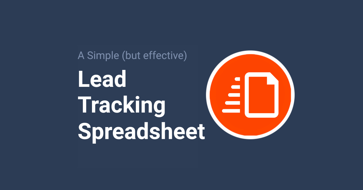 lead tracking spreadsheet