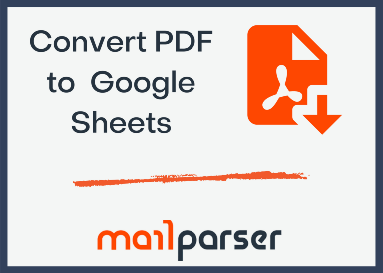 Convert PDF to Google Sheets