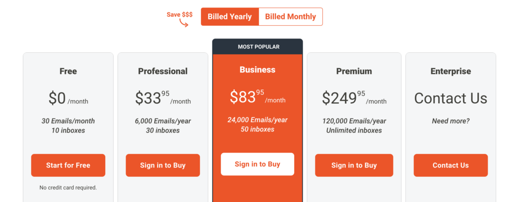 pricing to automate customer emails through Mailparser