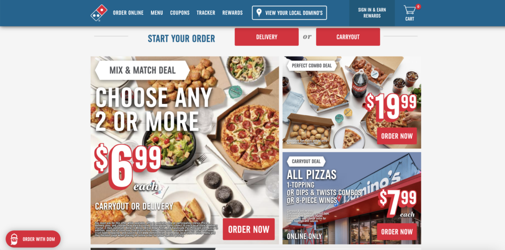 Domino's pizza order management