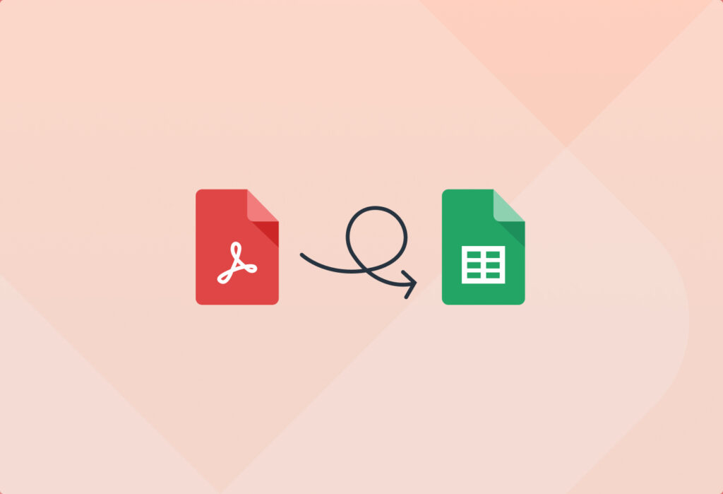convert pdf to google sheets