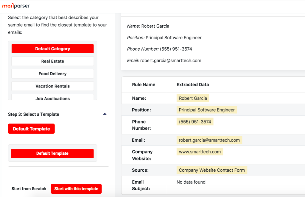 Email to Excel - Automatic Parsing Rules