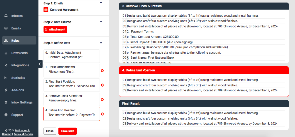 Extract Text from PDF – Service Description