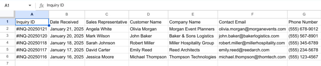 PDF to CSV - Parsed Data