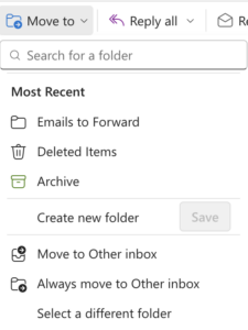 Create a New Folder in Outlook